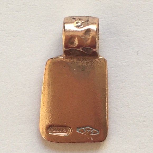 Dodo Pomellato rectangular gold dodo charm - Picture 2 of 4